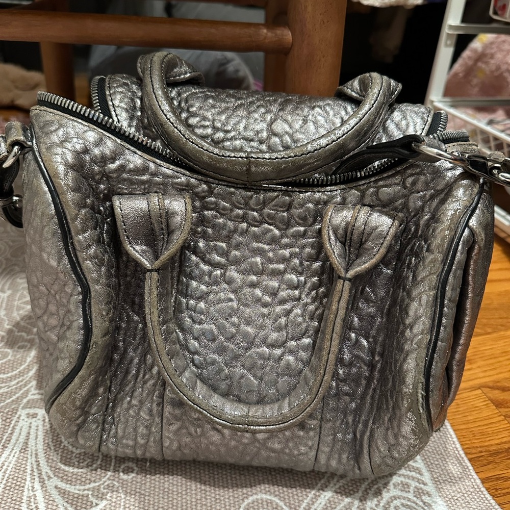 Silver Designer Women's Bag - Mini Rockie